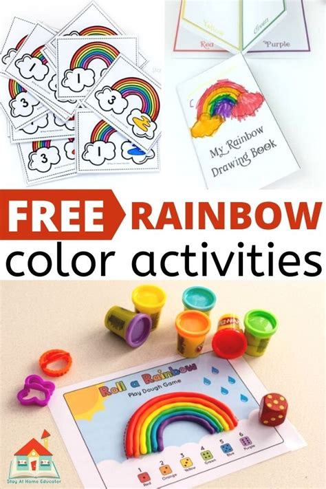 20 Printable Rainbow Activities For Preschoolers Stay At Home Educator