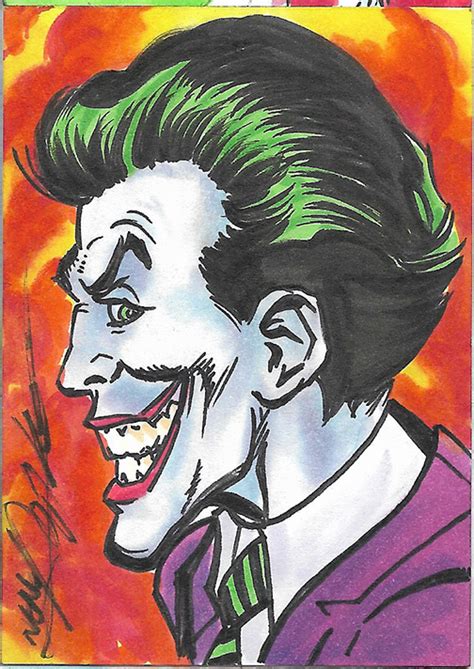 Joker Color Sketch Card