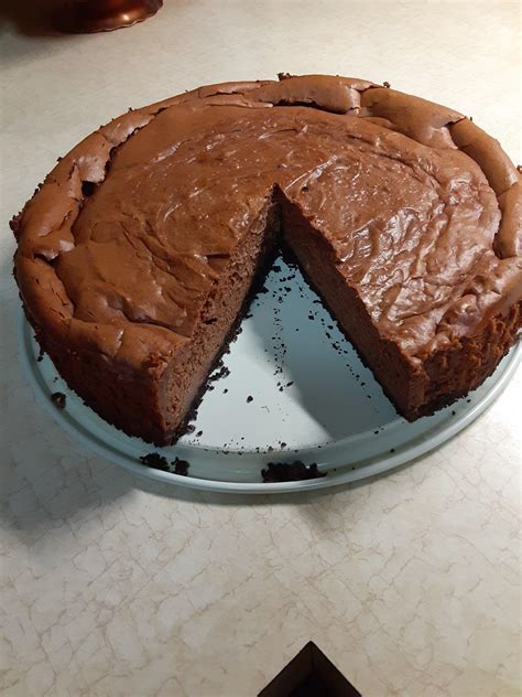 [homemade] Chocolate Cheesecake With Oreo Crust R Food