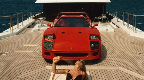 how this ferrari f40 ended up on a superyacht at the monaco gp