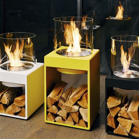 Free Standing Fireplace Modern Eco Bioethanol Fires Naked Flame Nz