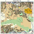Chino Hills California Street Map 0613214