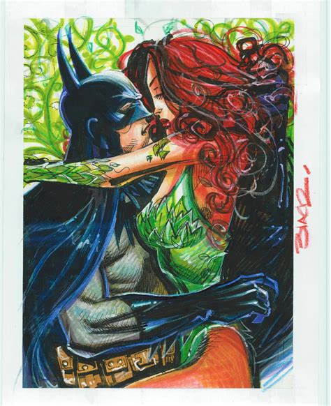 Batman And Poison Ivy By Danablackarts On Deviantart