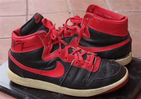 Michael Jordans Original Pair Of 1984 Banned Nike Air Ships Finally