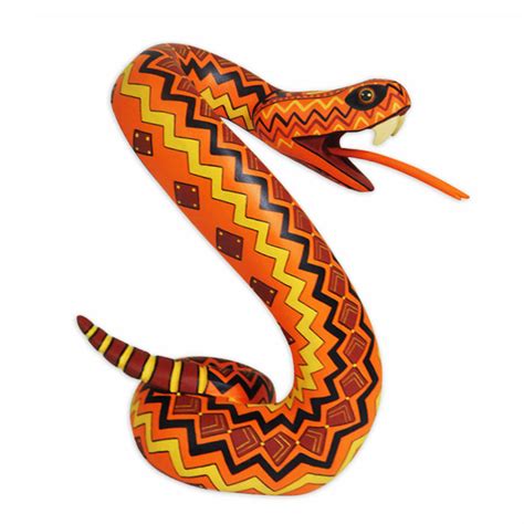 Fabiola Carmona Rattlesnake Woodcarving Sandia Folk