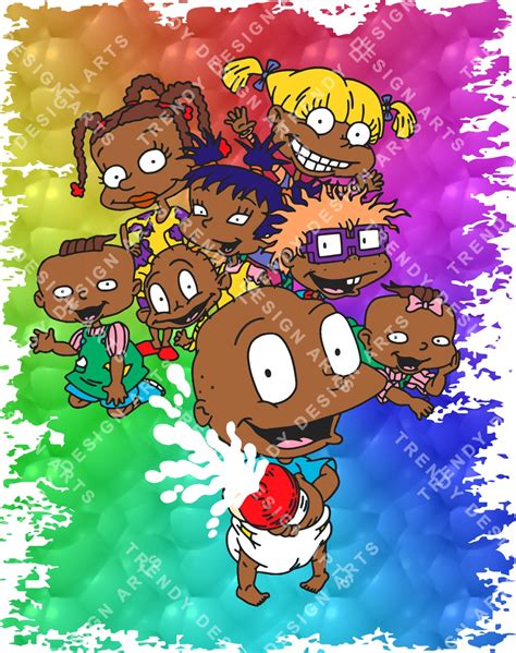 Rugrats Svg Rugrats Png African American Rugrats Colorful Etsy Singapore