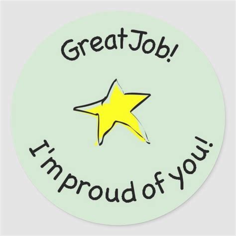 Great Job Sticker For Kids In 2021 Motivation For Kids