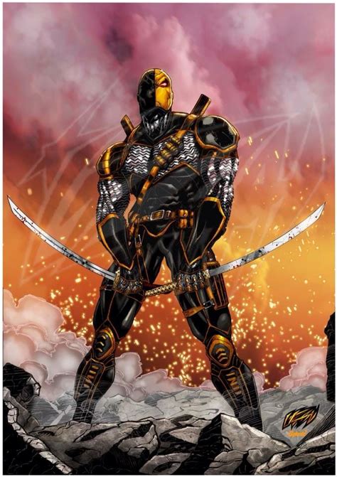The Deathstroke Original Fan Art Color Print And Poster Unofficial