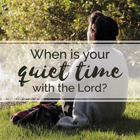 When Is Your Quiet Time With The Lord Church Butler Done For You