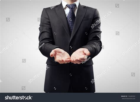 Businessman Hand Outstretched Forward Stock Photo Edit Now 116283322