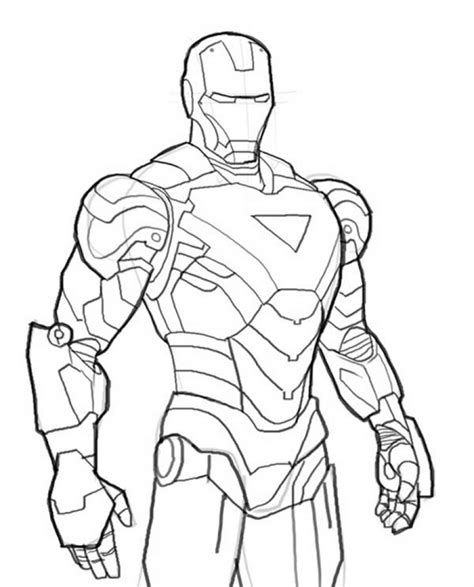 Marvel Iron Man Coloring Pages At Free Printable