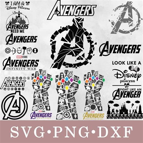 Avengers Svg Avengers Bundle Svg Png Dxf Inspire Uplift