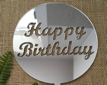 Acrylic Silver Monogram Mirror Cake Topper Other Colors
