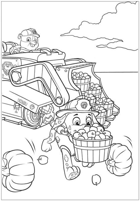 Rubble And Marshall Paw Patrol Coloring Page Download Print Or Color