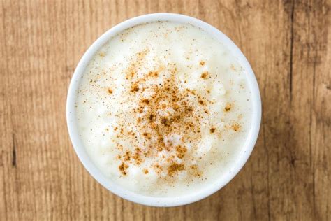 Arroz Con Leche Rice Pudding With Cinnamon On Wood Stock Image Image