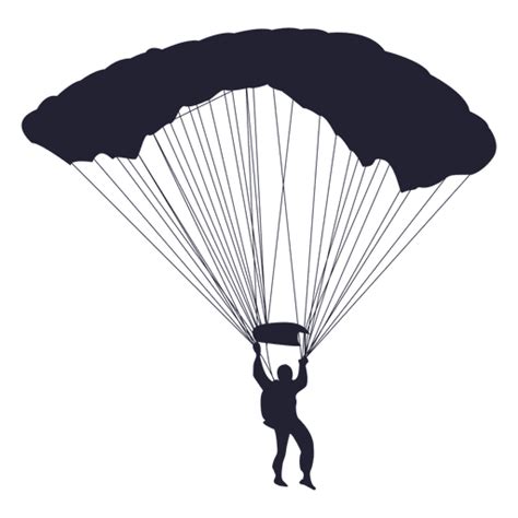 Parachute Gliding Silhouette Transparent Png And Svg Vector File