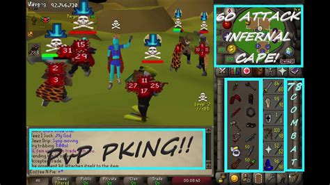 Osrs Pvp Pking On 60 Attack Infernal Cape 78 Combat Youtube