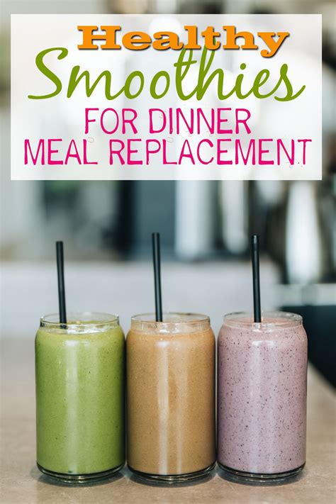 meal replacement smoothie recipes for weight loss