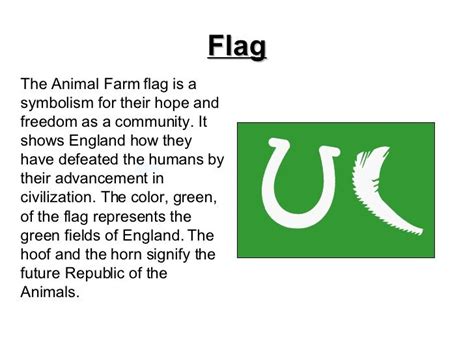 Animal_farm, flag, george_orwell are the most prominent tags for this work posted on december 23rd, 2020. Make a flag to represent the animal farm and explain everything on it. | Farm animals, Animals