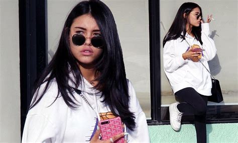 Madison Beer Looks Unconventionally Casual In Hoodie In La Daily Mail