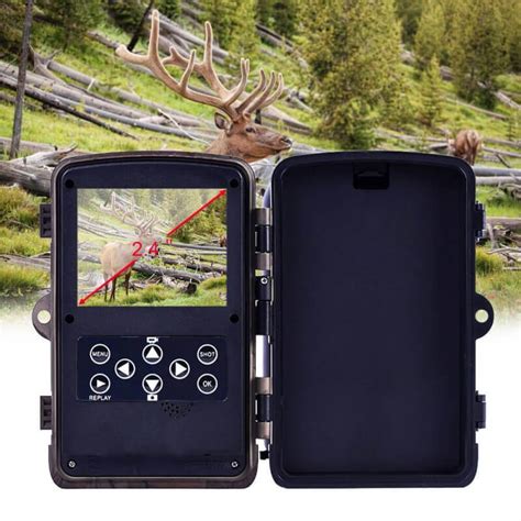 Caméra de chasse Full HD MP avec vision infrarouge Mémoire Non inclus Chargeur solaire Non inclus