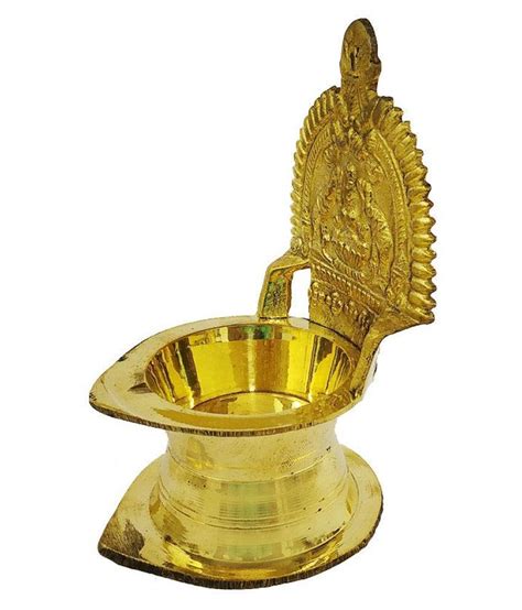 Puja N Pujari Kamakshi Devi Brass Oil Deepamdiya For Pooja Standard