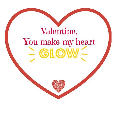 You Make My Heart Glow Free Valentines Day Printable The Momma Diaries