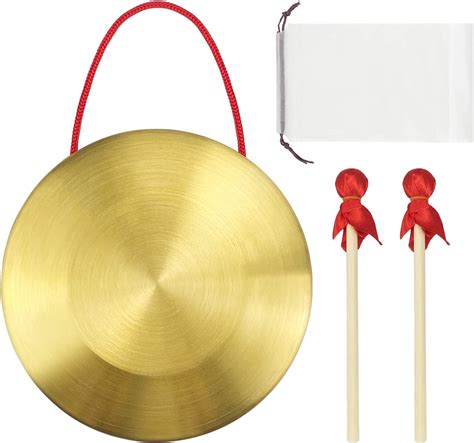 15cm59inch Brass Copper Hand Gong Cymbals Portable Brass Gong Brass