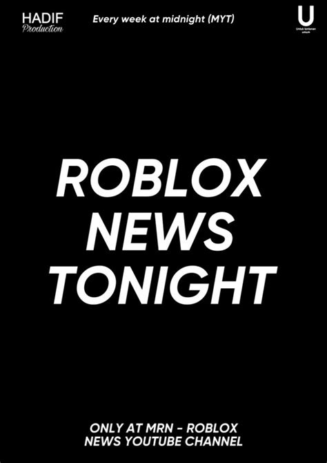 Mrn Roblox News Tonight Tv Series Radio Times
