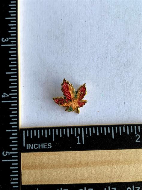 Canada Enamel Pin Maple Leaf 12 Lapel Pin Small Etsy