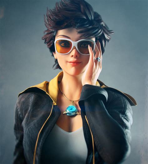 Tracer From Overwatch Made In Daz Rendering In Octane Render