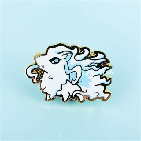 Alolan Ninetales Enamel Pin Etsy