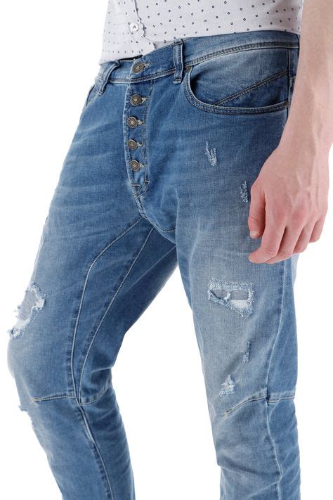Model From International Male Men In Exposed Button Fly Jeans And