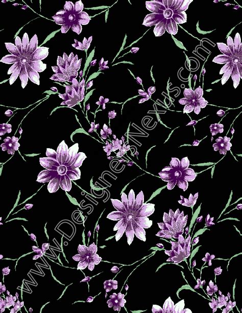 V35 Digital Floral Print Fabric Seamless Digital Pattern Floral Print