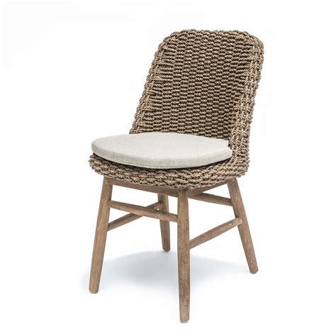 Gommaire Sienna Teak & Rattan Dining Chair – Luxury Outdoor Living