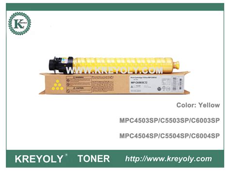 Ricoh Color Toner Cartridge Mpc4503 Mpc4504 Mpc5503 Mpc5504 Mpc6003