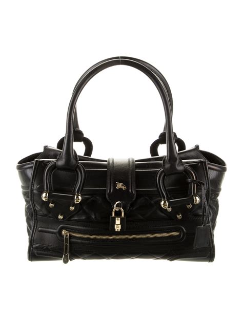 Burberry Patent Leather Rachel Bag W Tags Black Handle Bags