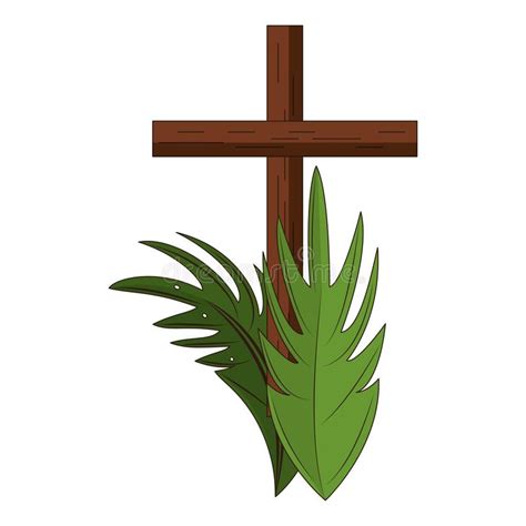 Wooden Christian Cross With Crown Of Thorns And Text He Is Risen