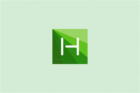 A Green H Logo Logodix
