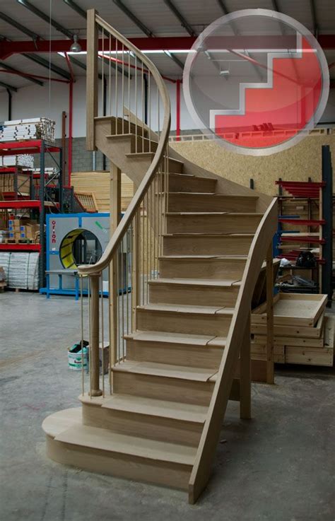 Elegant Railing And Curved Bottom Steps Staircase Layout Loft
