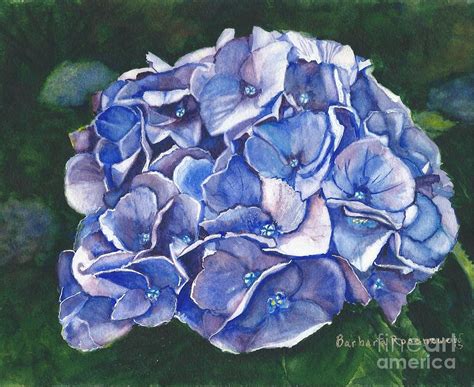 Blue Hydrangea Painting At Explore Collection Of