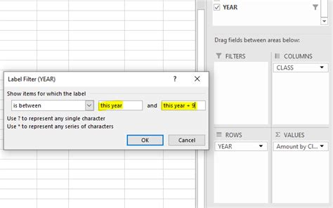 Microsoft Excel Dynamic Filter In Pivottable Based On The System Date