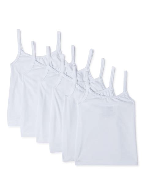 Hanes Toddler Girl Cami Undershirt 6 Pack Sizes 2t 5t