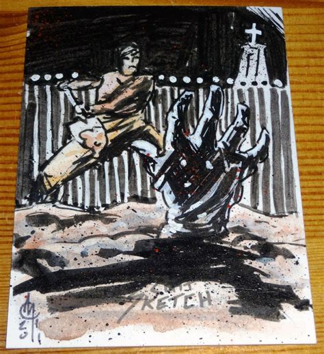 Monsters Zombies And Freaks Cult Stuff Sketch Card Created By Clay