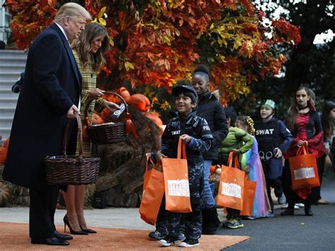 In Video: Trick or Treat? Trump welcomes Halloween visitors to White