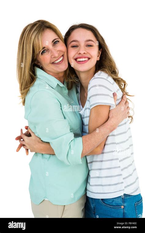 Mother And Daughter Embracing Stock Photo Alamy