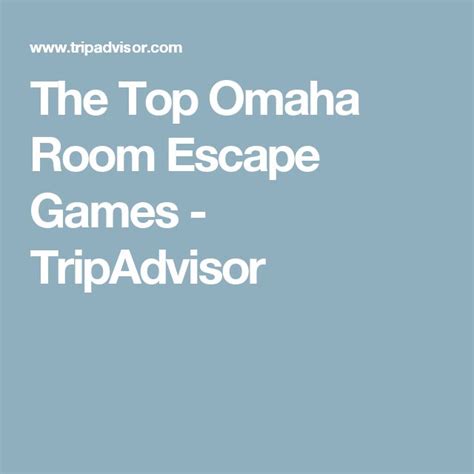 The Top Omaha Room Escape Games Tripadvisor Escape Room Game