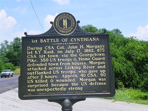The Battle Of Cynthiana Historical Marker Cynthiana Kentu J