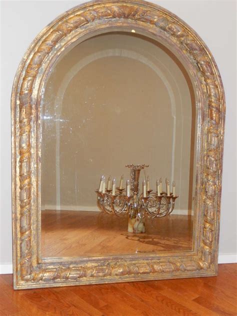 Large arched floor mirror canada. An Oversized French Arched Giltwood Carved Floor Mirror at ...