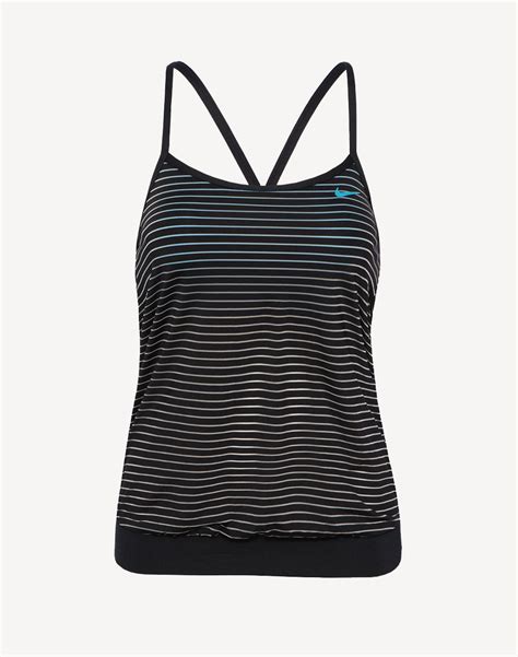 Nike Stripe Layered Tankini Top Swimco